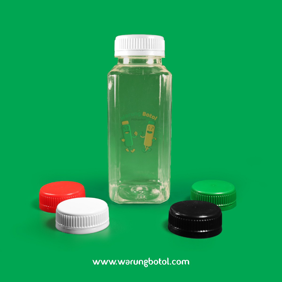 distributor jual botol kale kotak 250ml bening murah terdekat bandung jakarta bogor bekasi